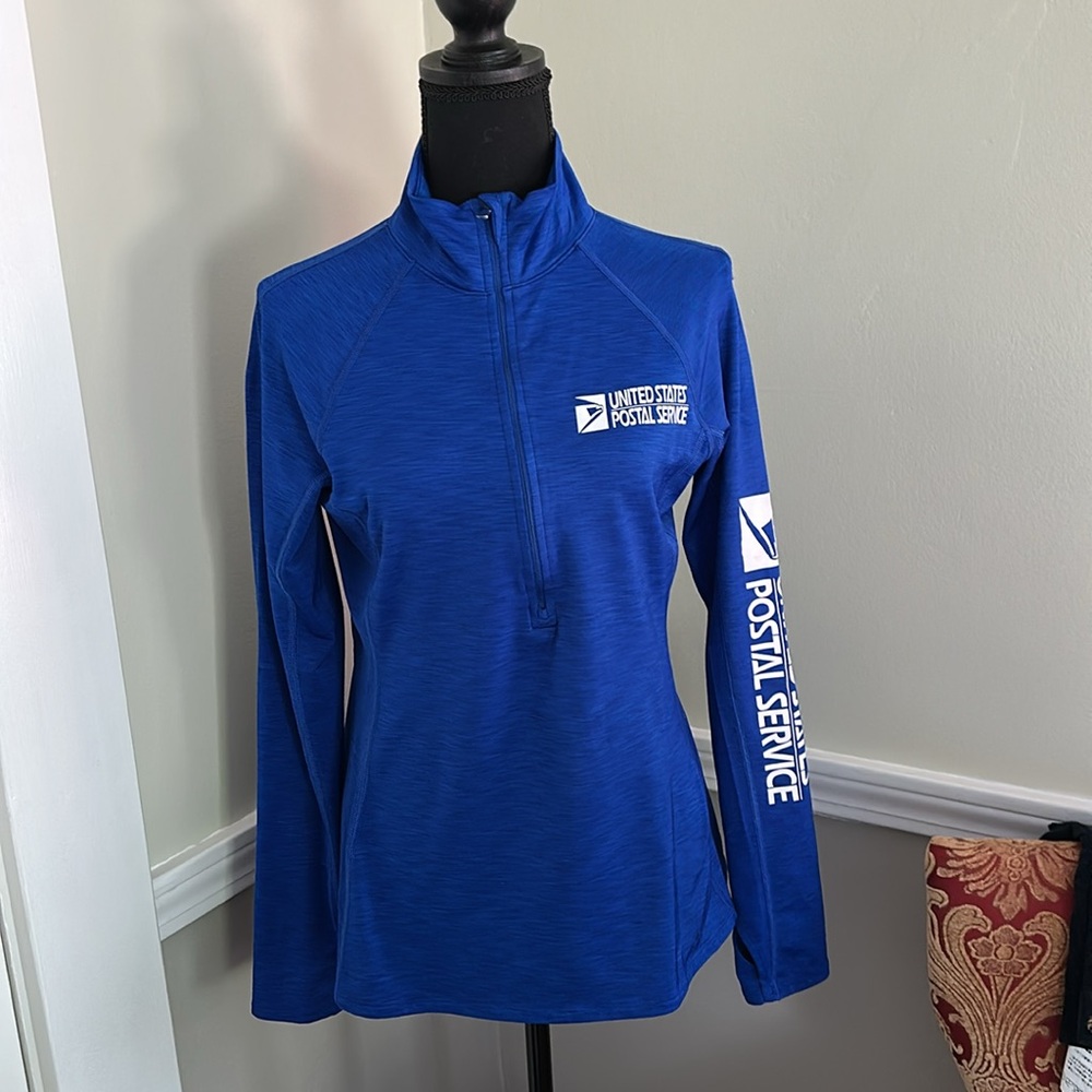 Pre-Loved! USPS Under Armour Women's ½ Zip postal blue (A)